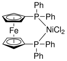 (1,1-Bis(diphenylphosphino)ferrocene)nickel (II) chloride Chemical Structure